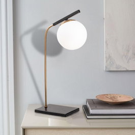 Opviq Yıldız - 4021 Lámpara de mesa Dorado y Negro